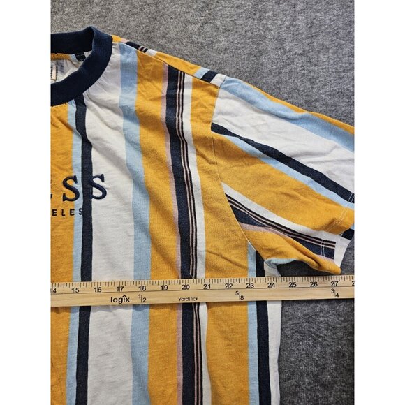 Guess Originals Vertical Striped T Shirt Mens XL Guess Los Angeles - Picture 5 of 8